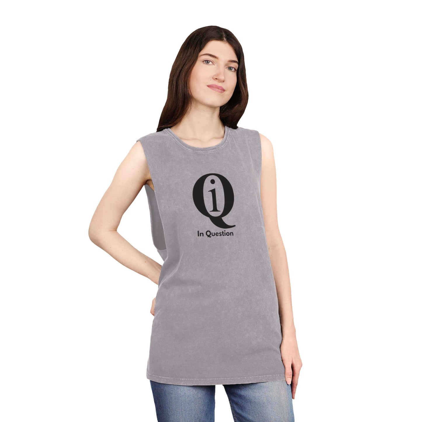 Unisex Stonewash Tank Top - Casual Beach Wear with 'On Board' Design