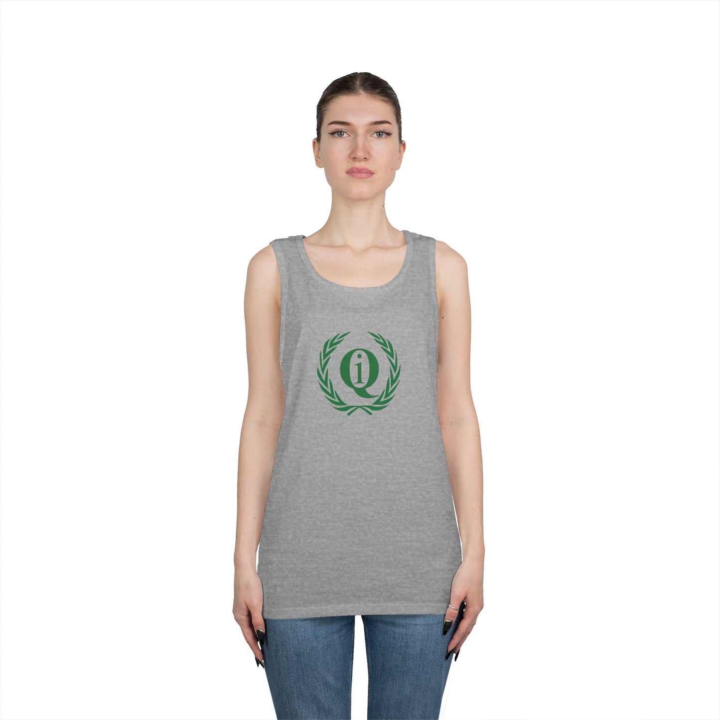 Unisex Heavy Cotton Tank Top - 'Q On Board' Design - Perfect for Summer Adventures