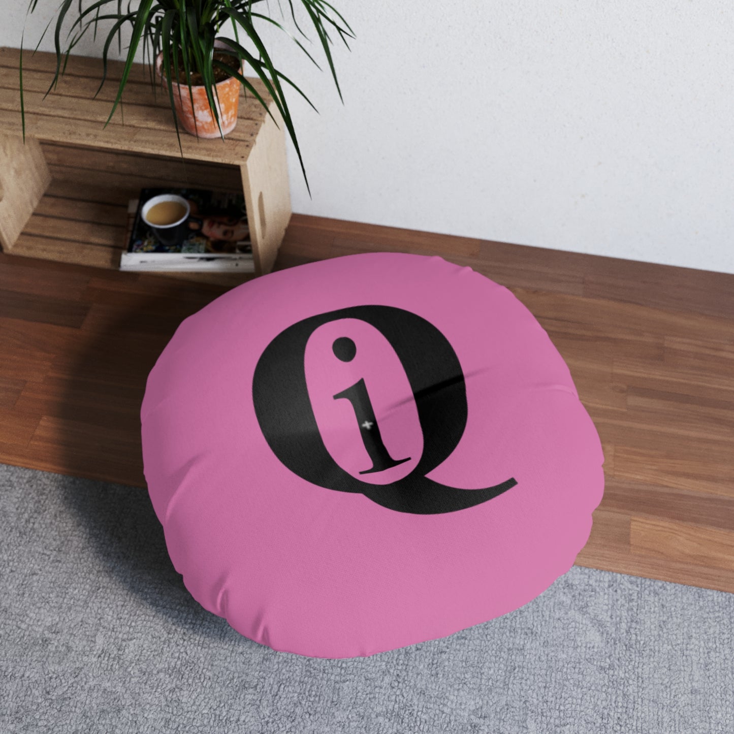 IQ Fashion | Tufted Floor Pillow, Round