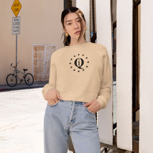 IQ Fashion | Casual Women's Cropped Fleece Pullover