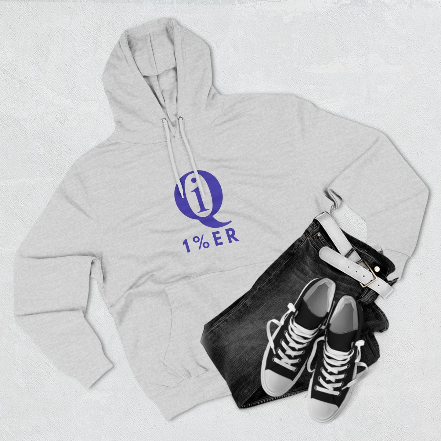 IQ Fashion | Three-Panel Fleece Hoodie