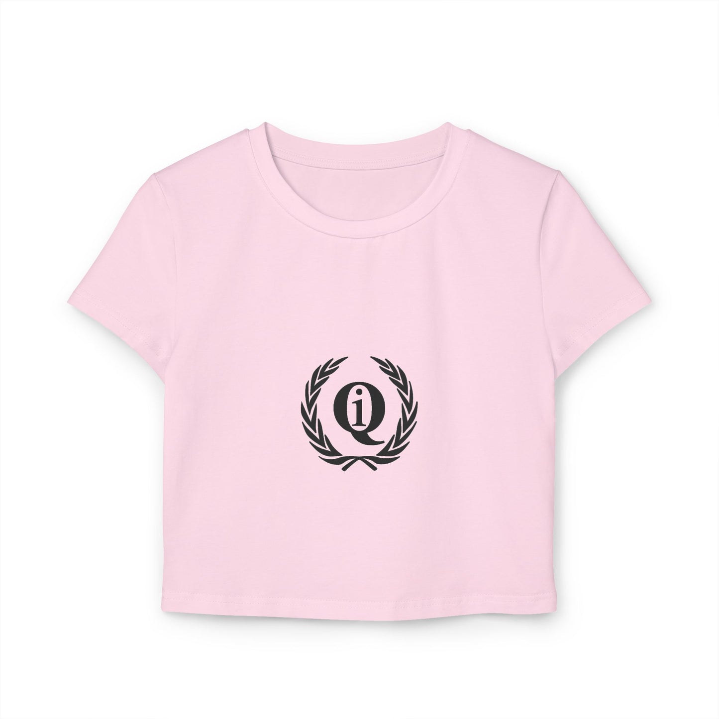 Casual Women's Baby Tee with Laurel Design - Perfect for Everyday Wear