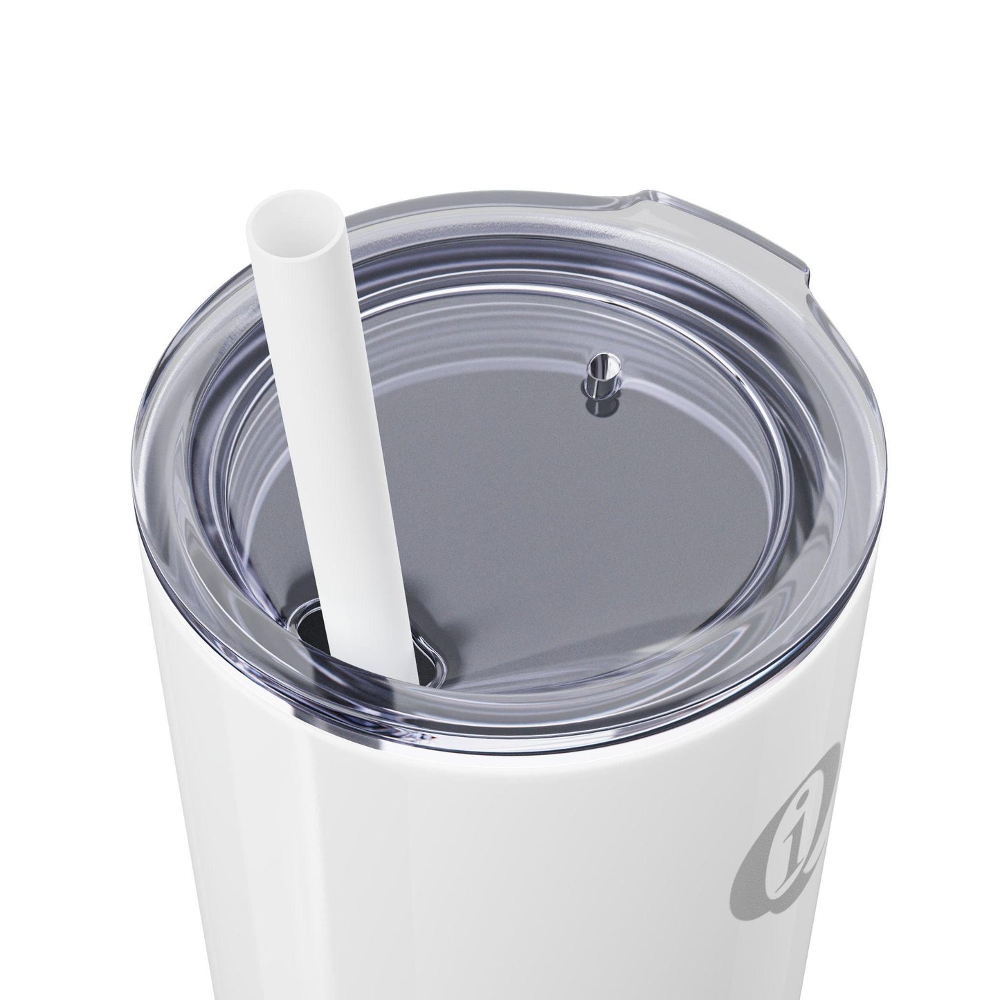 IQ Fashion | Skinny Tumbler with Straw, 20oz