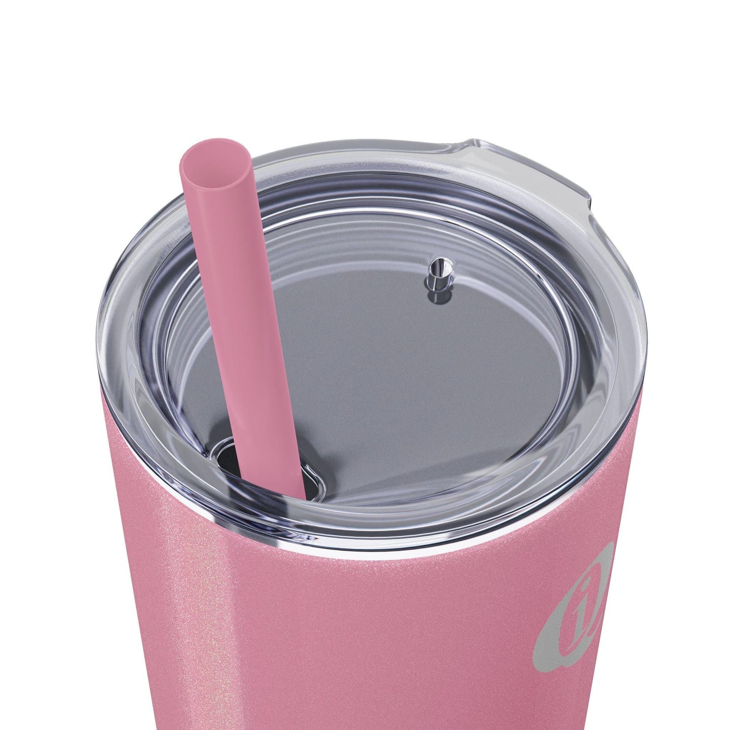 IQ Fashion | Skinny Tumbler with Straw, 20oz