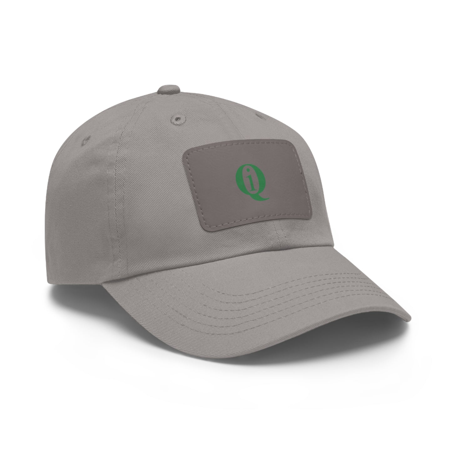 IQ Fashion | Dad Hat with Leather Patch (Rectangle)