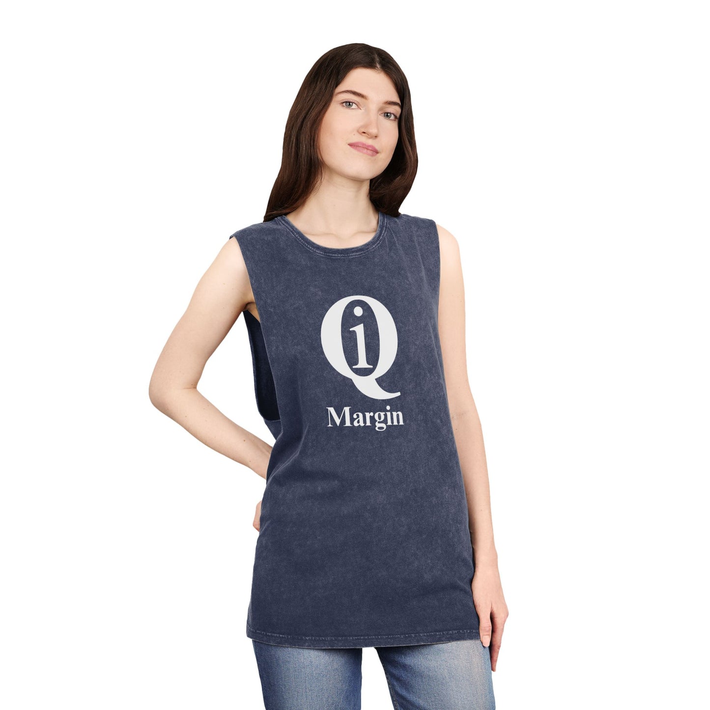 Unisex Stonewash Tank Top - Casual Summer Tee with 'On Board' Design