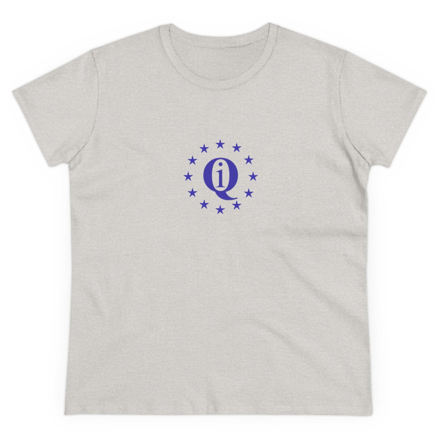 Women's Midweight Cotton Tee with Iconic Laurel Design