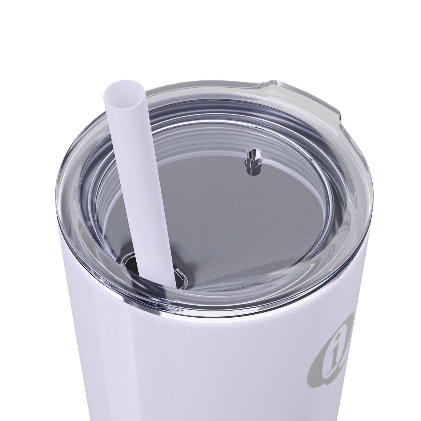 IQ Fashion | Skinny Tumbler with Straw, 20oz