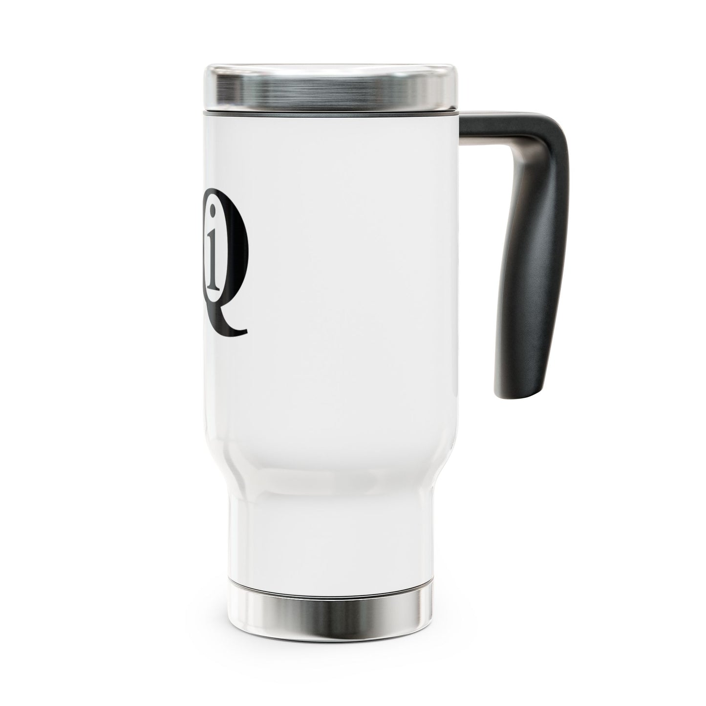 IQ Fashion | Stainless Steel Travel Mug with Handle, 14oz