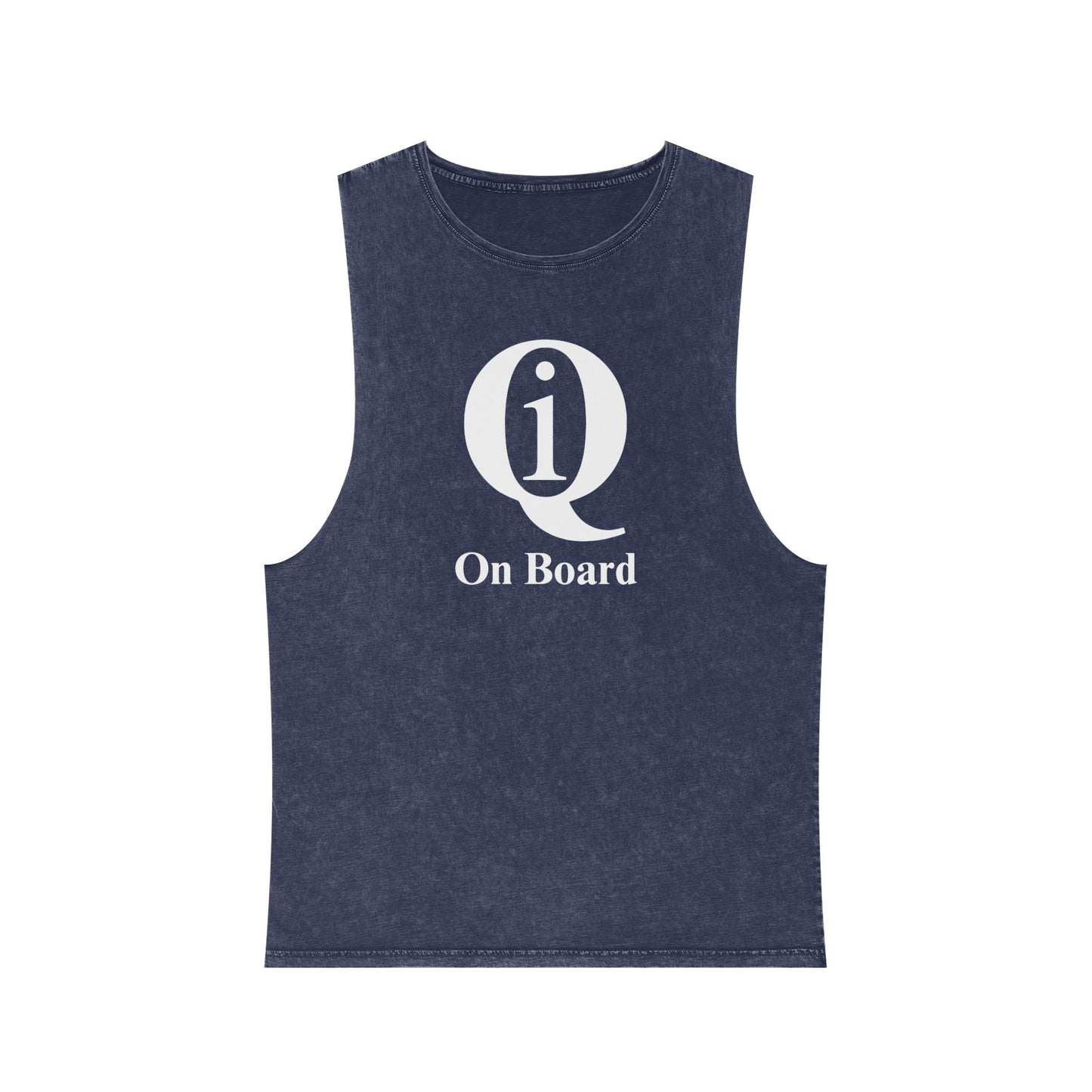 Unisex Stonewash Tank Top - Casual Summer Tee with 'On Board' Design