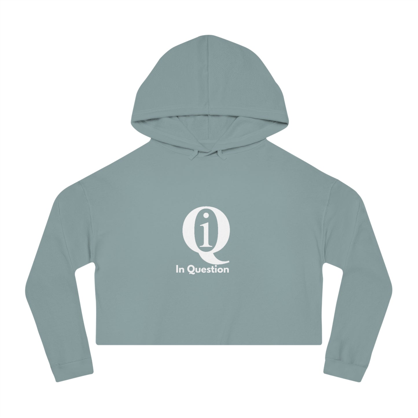 Women’s Cropped Hoodie with 'Q 1% ER' Design - Trendy & Stylish Casual Wear