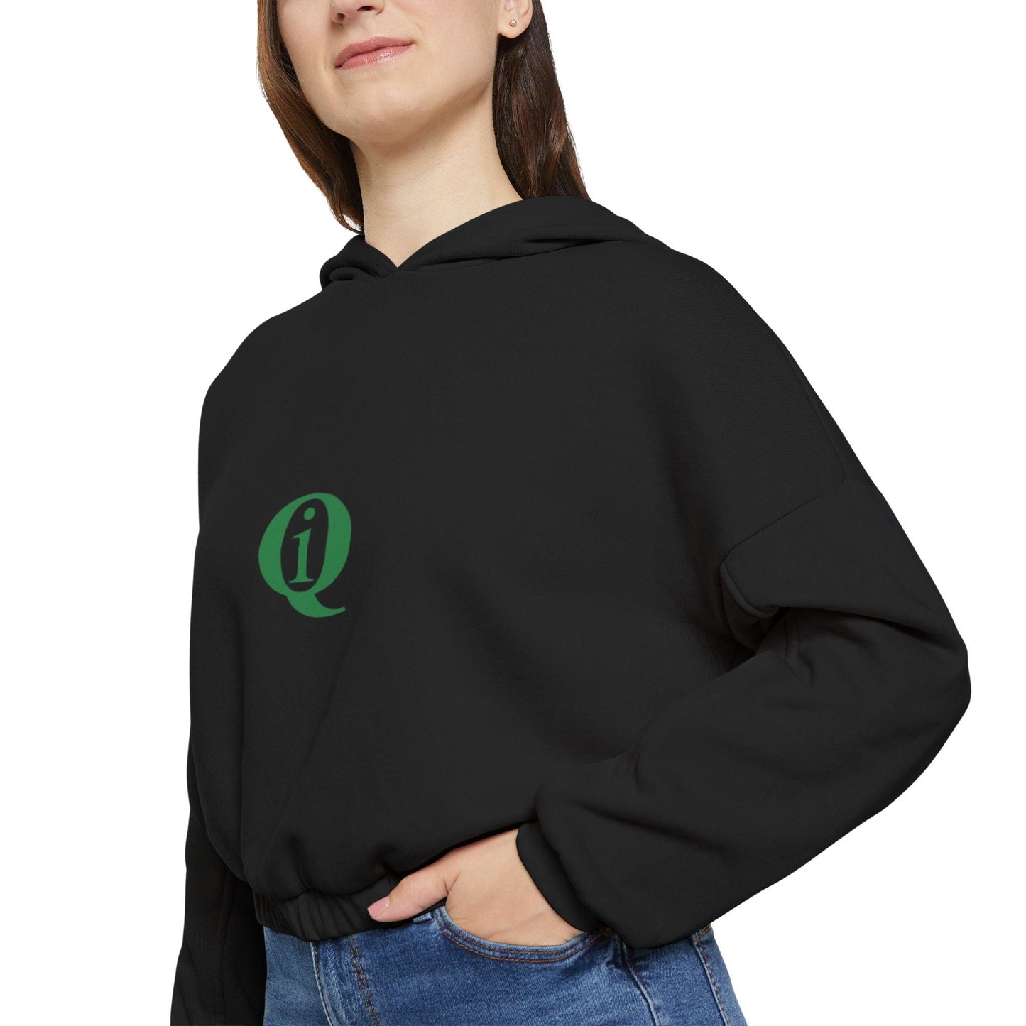 IQ Fashion | Women's Cinched Bottom Hoodie