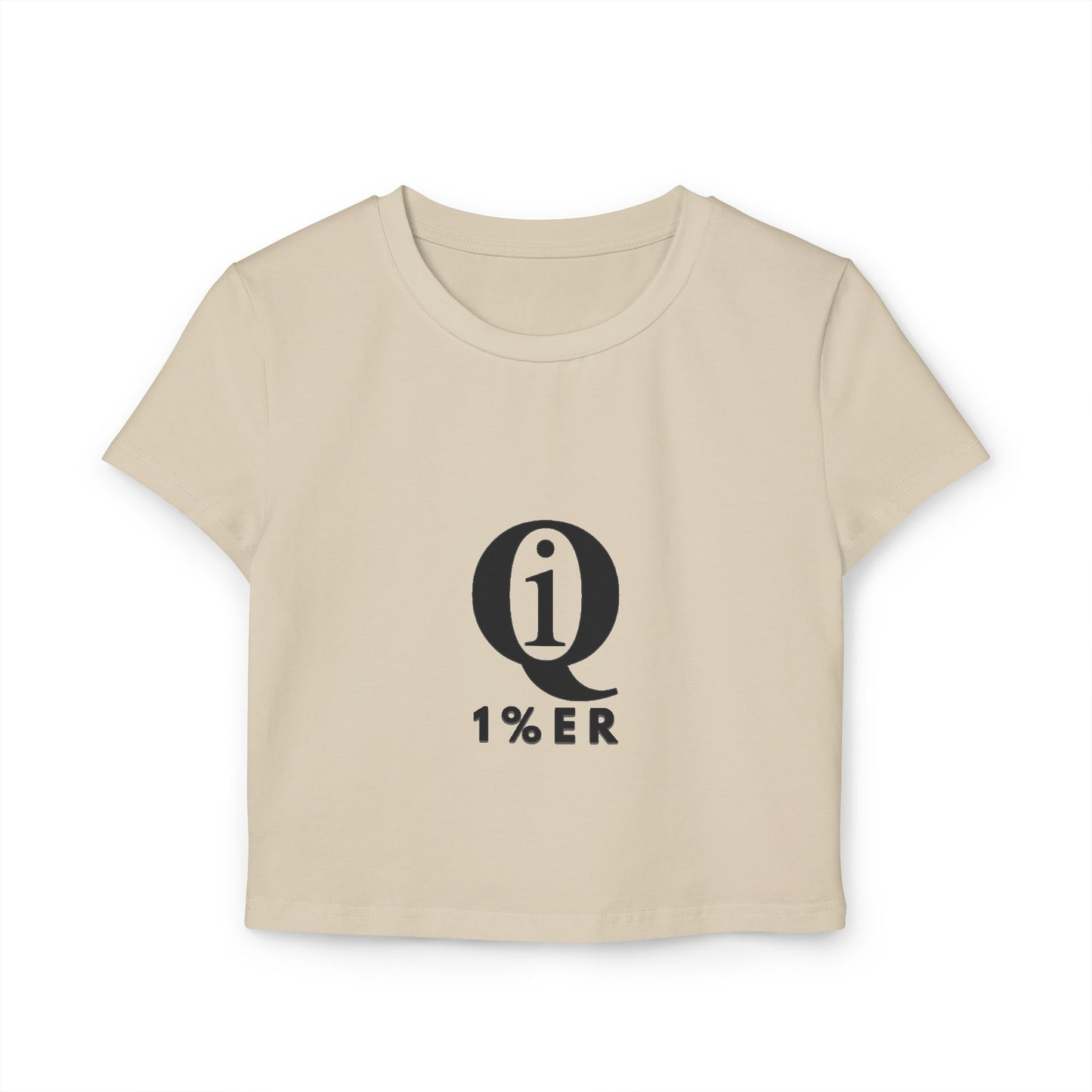 Casual Women's Baby Tee with Laurel Design - Perfect for Everyday Wear