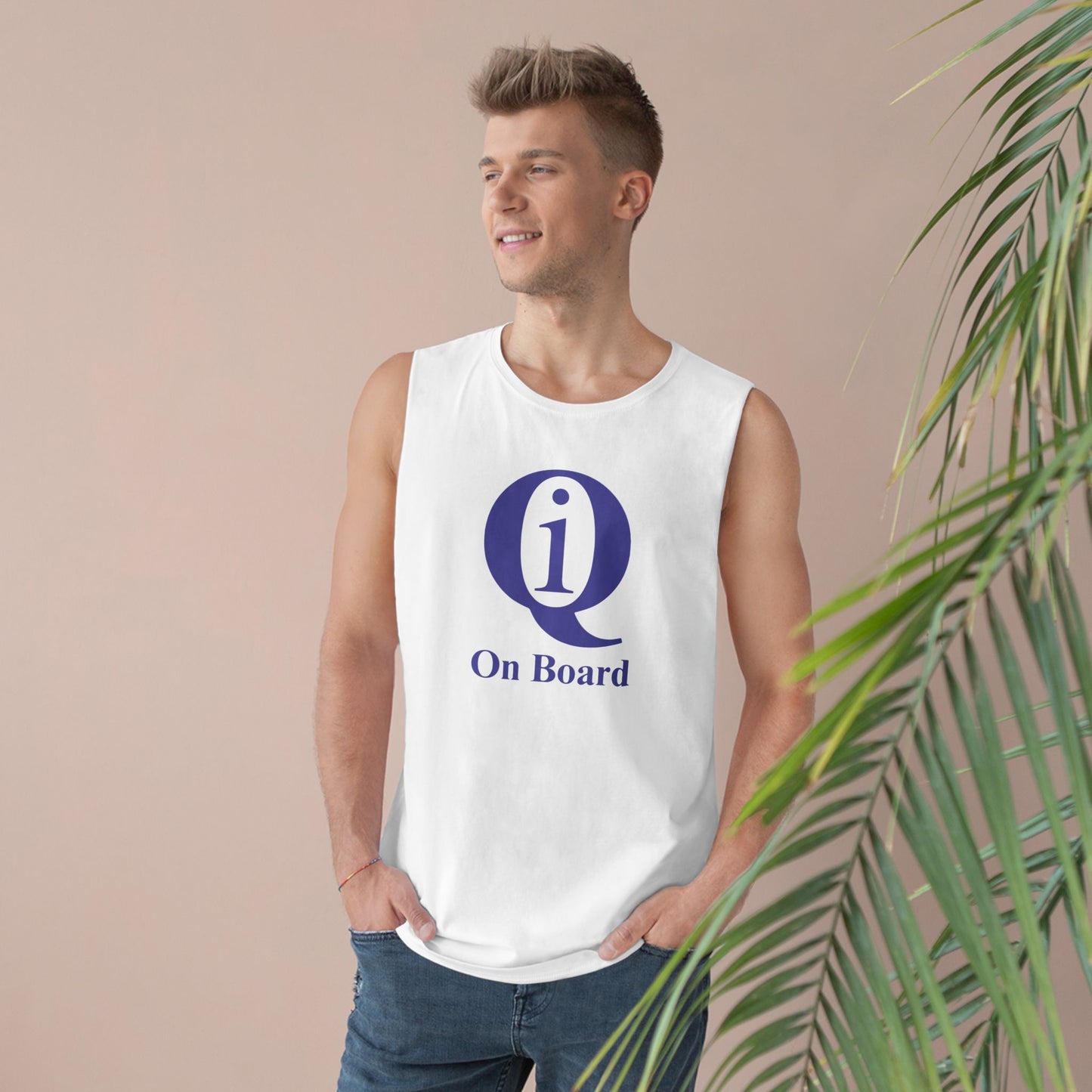 Unisex Barnard Tank - "Q On Board" Motivational Sleeveless Top