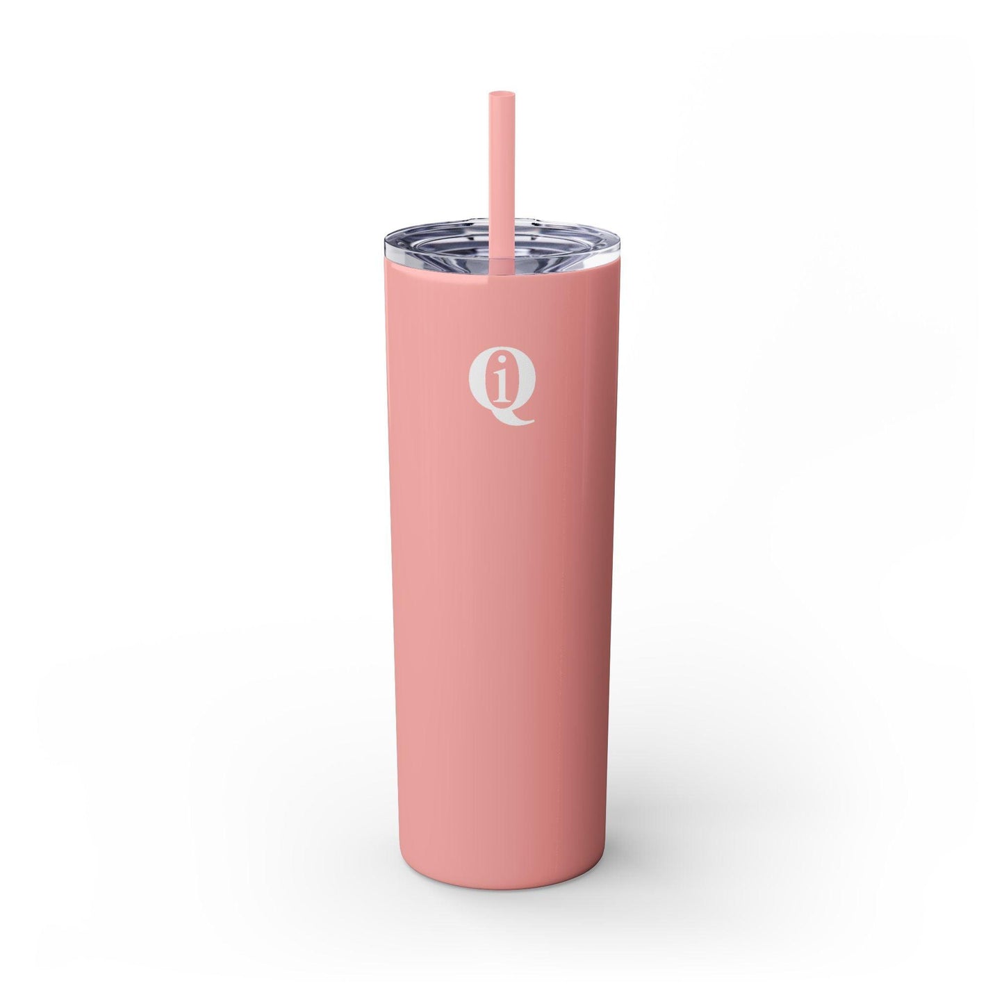 IQ Fashion | Skinny Tumbler with Straw, 20oz