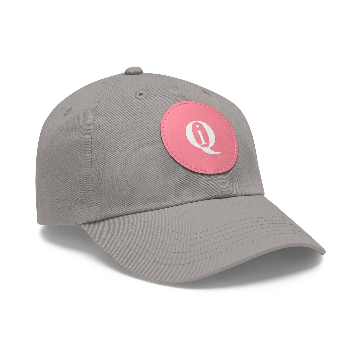 IQ Fashion | Dad Hat with Leather Patch (Round)