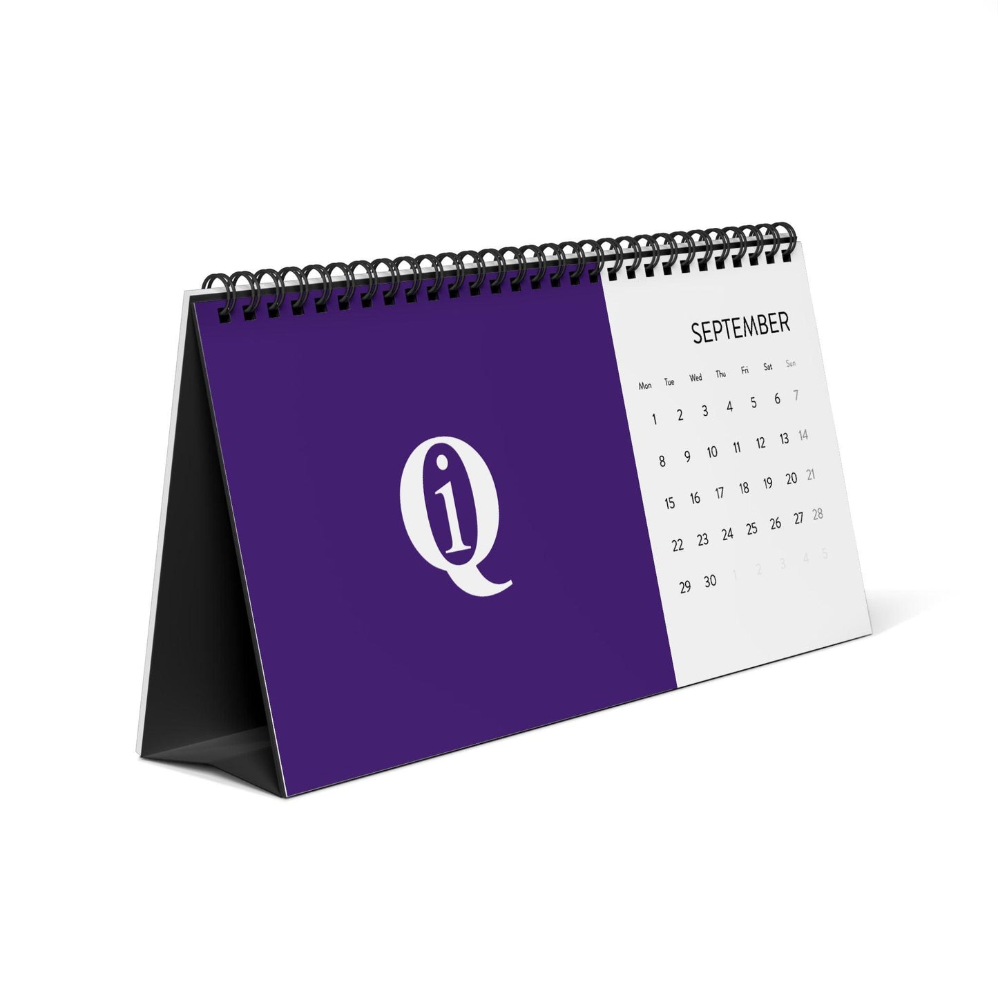 IQ Fashion | Simplex Desk Calendar (2025 grid)