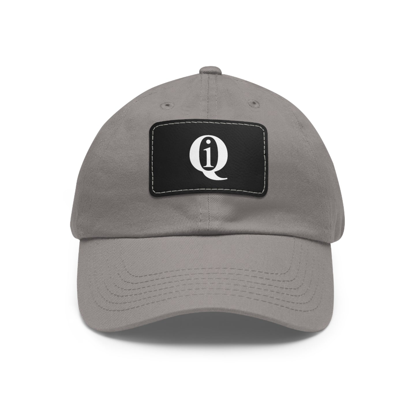 IQ Fashion | Dad Hat with Leather Patch (Rectangle)