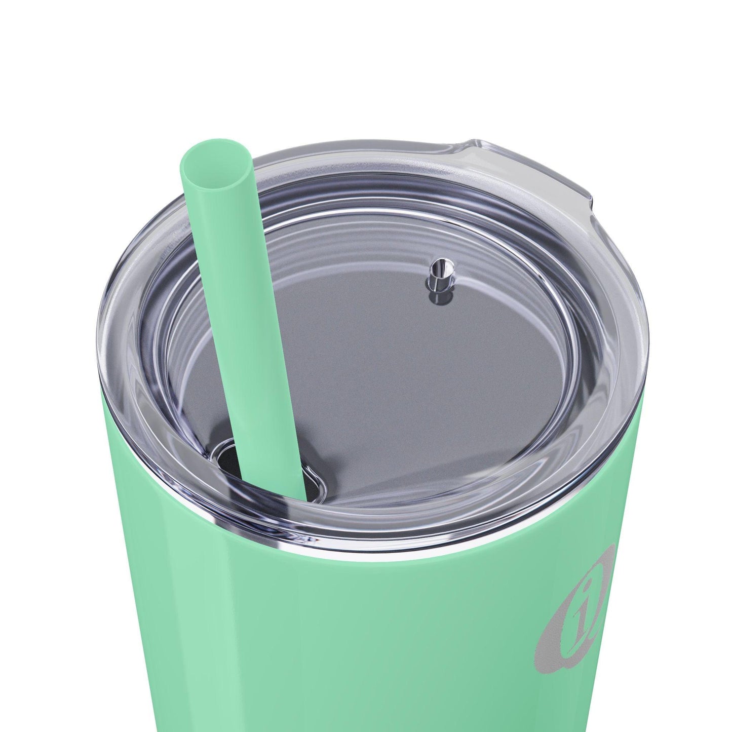 IQ Fashion | Skinny Tumbler with Straw, 20oz