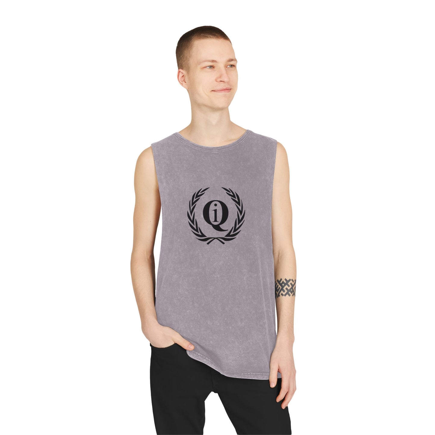 Unisex Stonewash Tank Top - Casual Summer Tee with 'On Board' Design