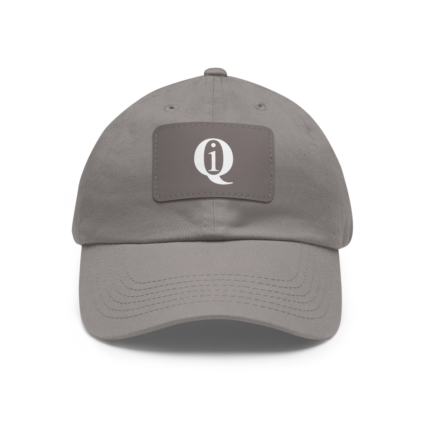 IQ Fashion | Dad Hat with Leather Patch (Rectangle)