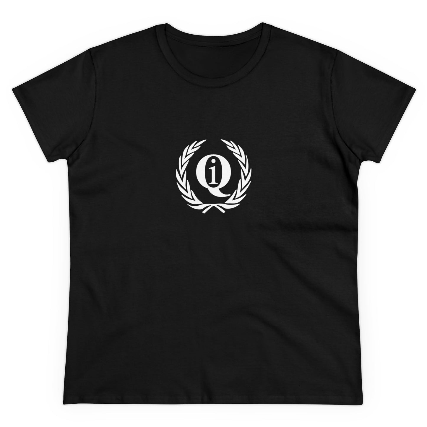 Women's Midweight Cotton Tee with Iconic Laurel Design