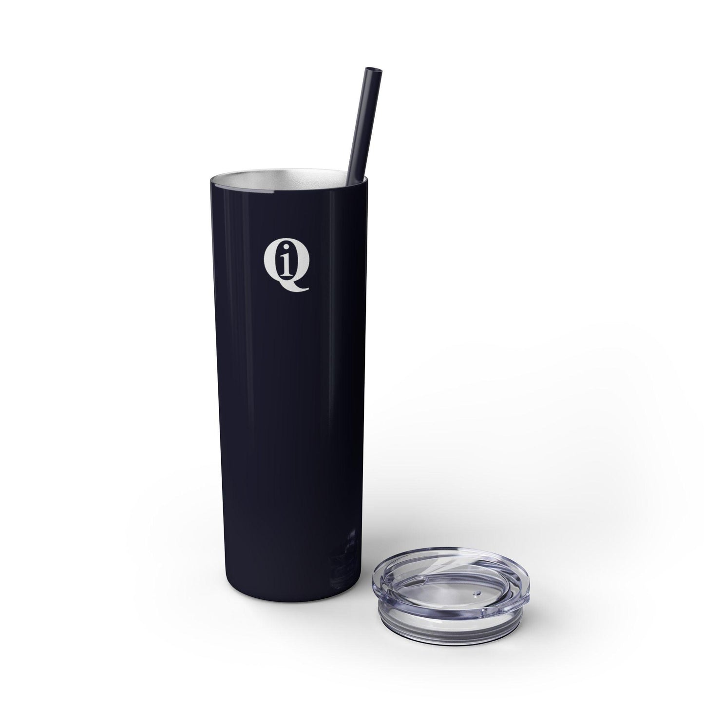 IQ Fashion | Skinny Tumbler with Straw, 20oz