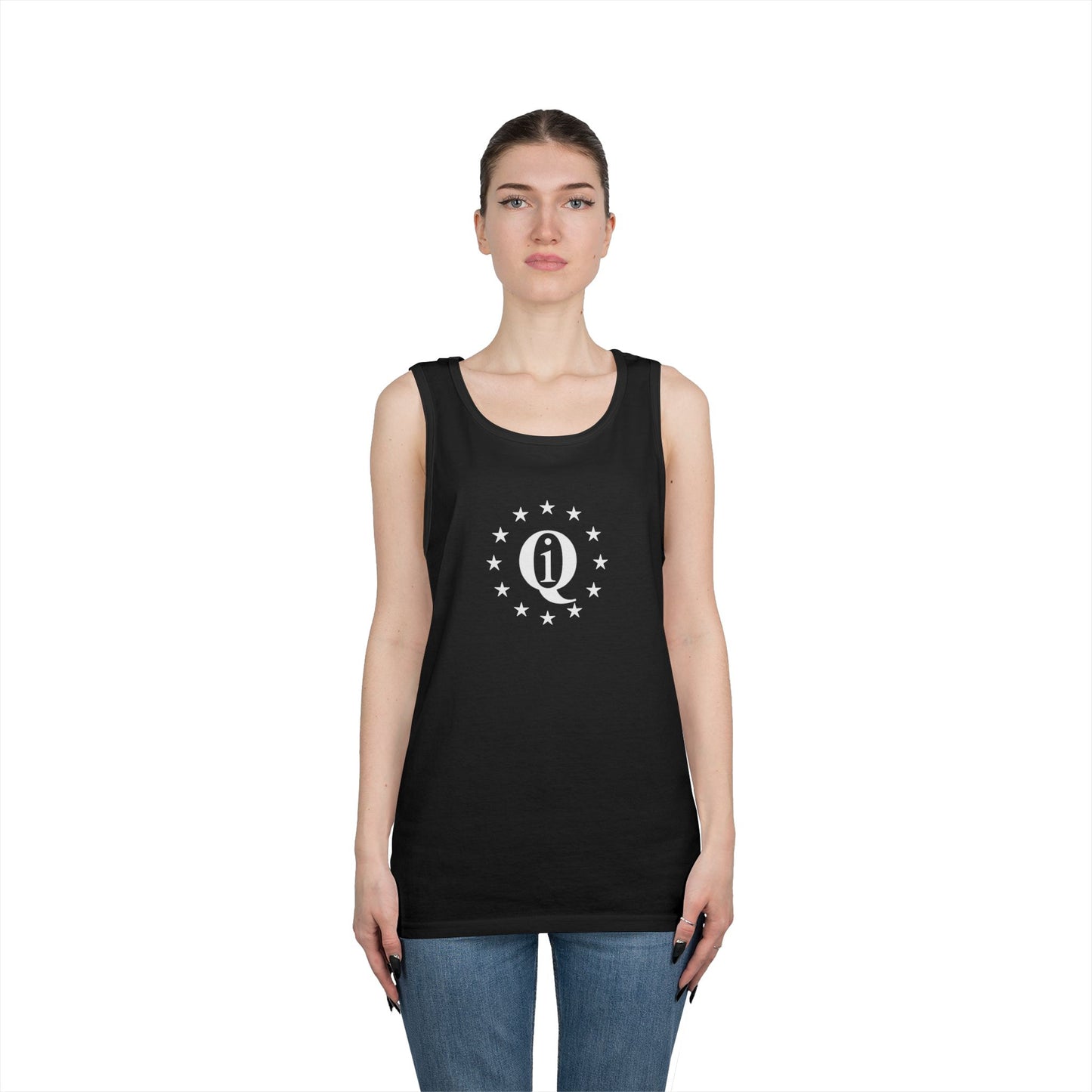 Unisex Heavy Cotton Tank Top - 'Q On Board' Design - Perfect for Summer Adventures