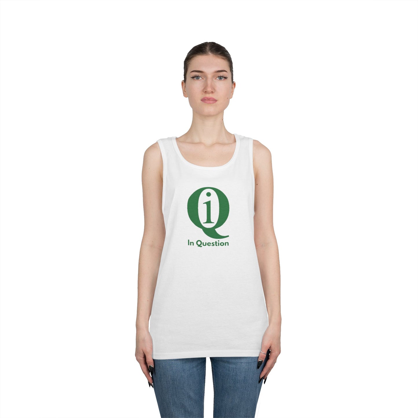 Unisex Heavy Cotton Tank Top - 'Q On Board' Design - Perfect for Summer Adventures