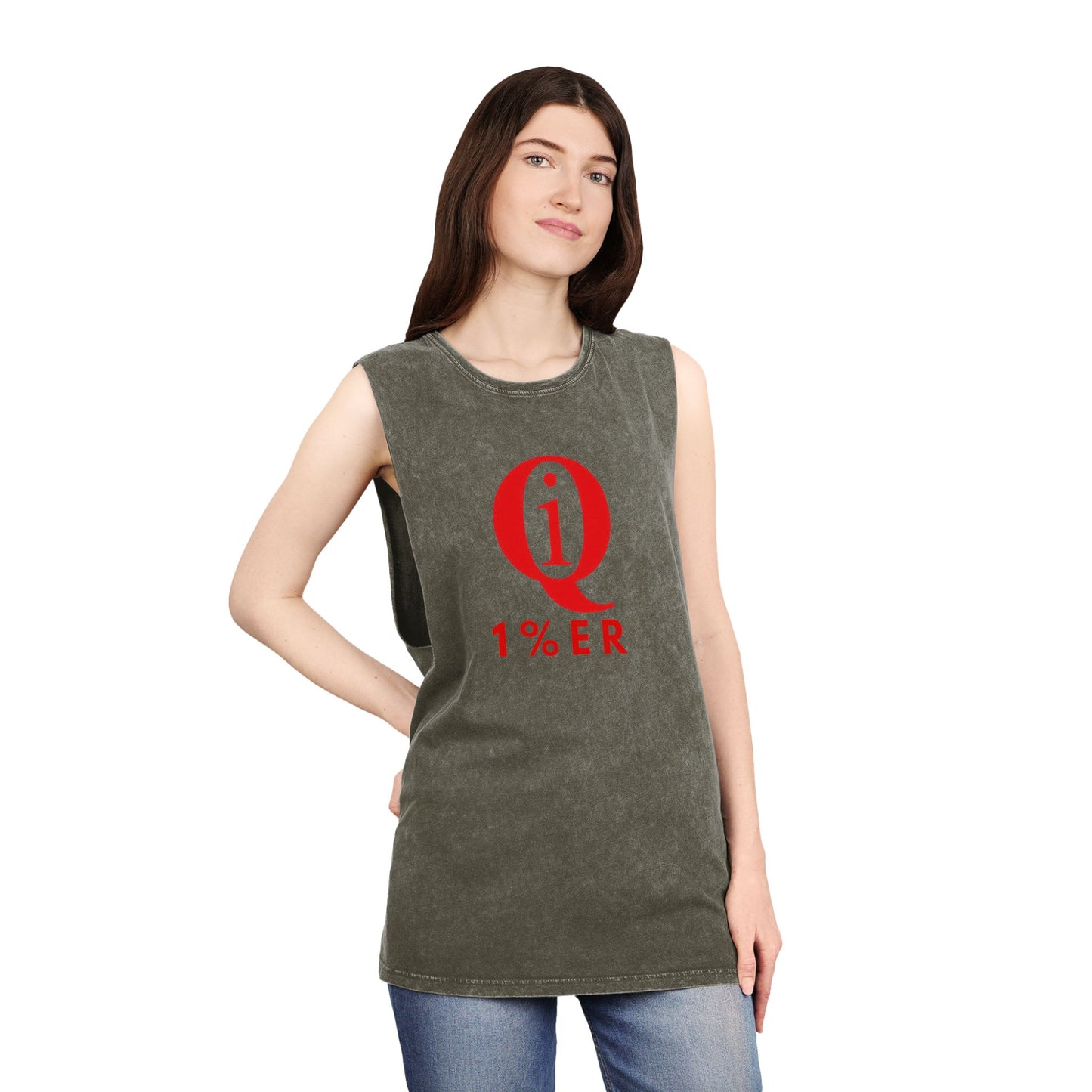 Unisex Stonewash Tank Top - Casual Summer Tee with 'On Board' Design