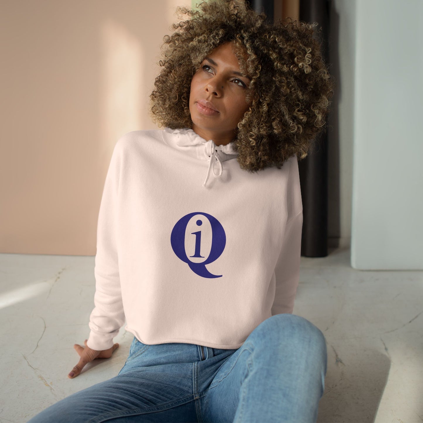 IQ Fashion |  Informative Crop Hoodie - Trendy Streetwear