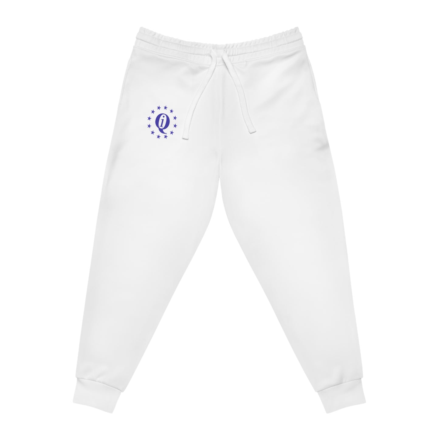 Stylish White Athletic Joggers with Logo - Perfect for Workouts and Casual Wear