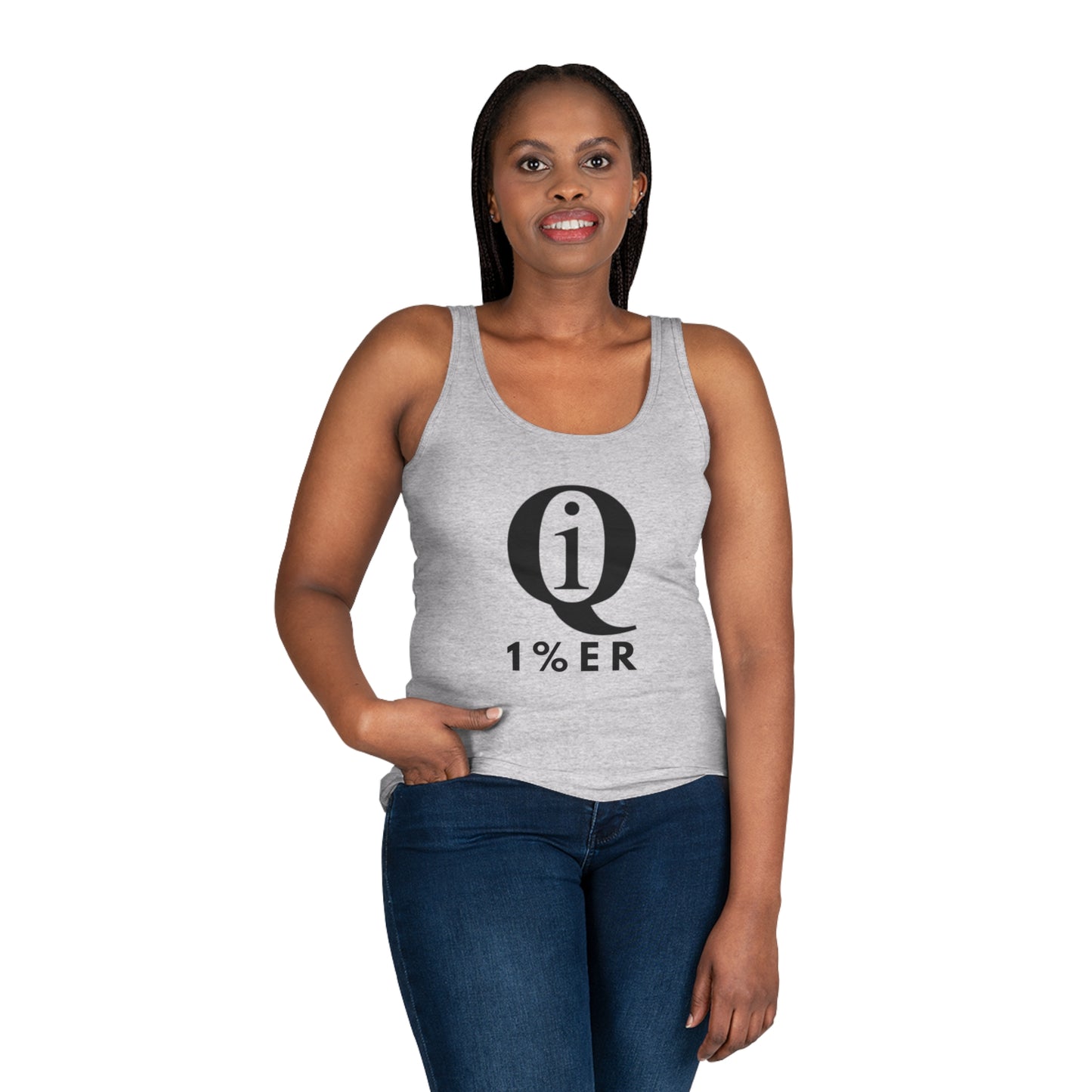 Stylish Women's Tank Top: 'Q On Board' Casualwear for Every Occasion