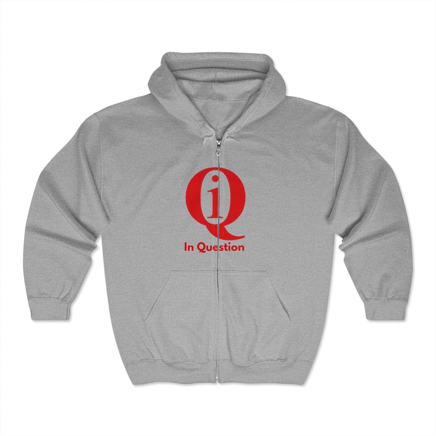 Unisex Heavy Blend™ Full Zip Hoodie - 'In Question' Design for Thoughtful Minds