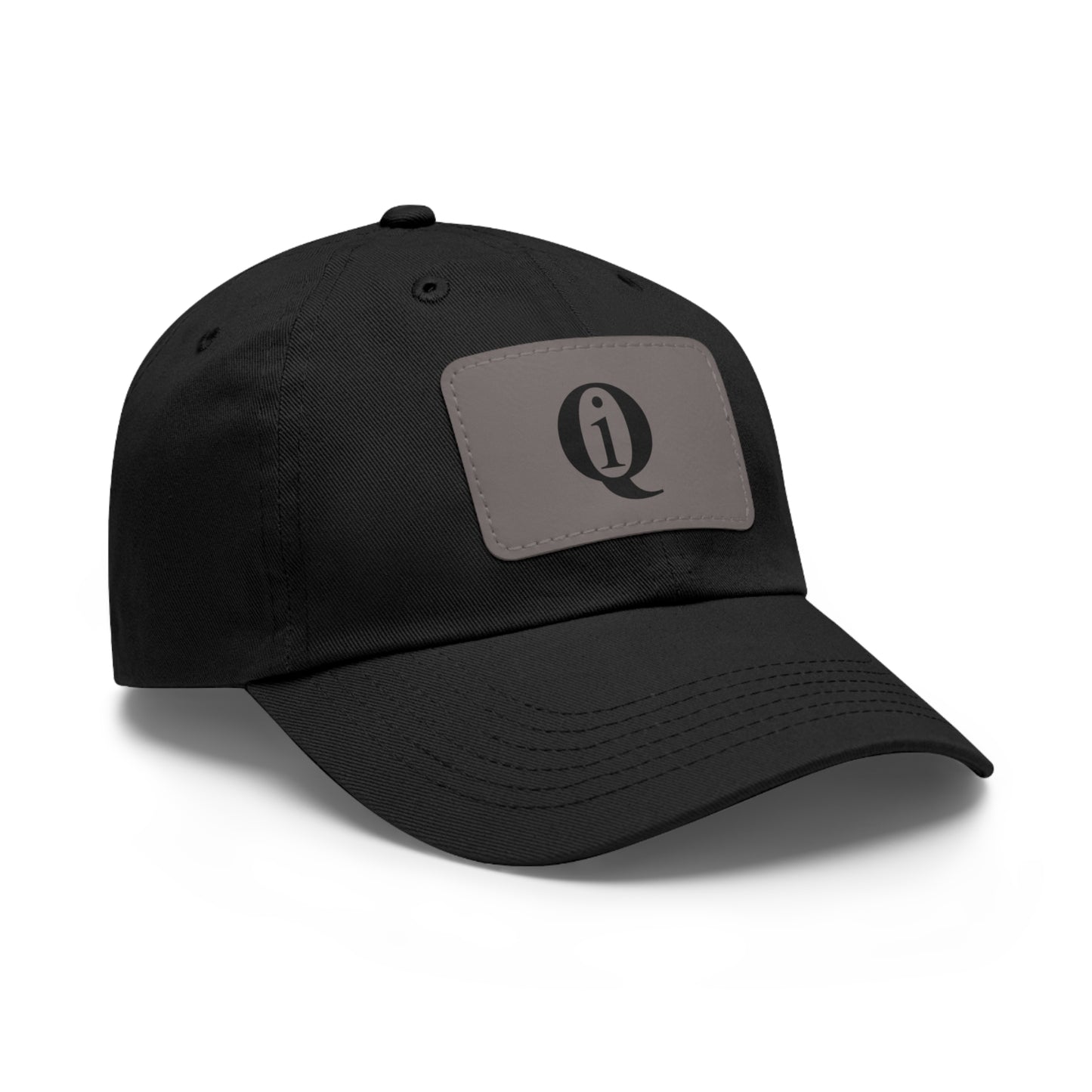 IQ Fashion | Dad Hat with Leather Patch (Rectangle)