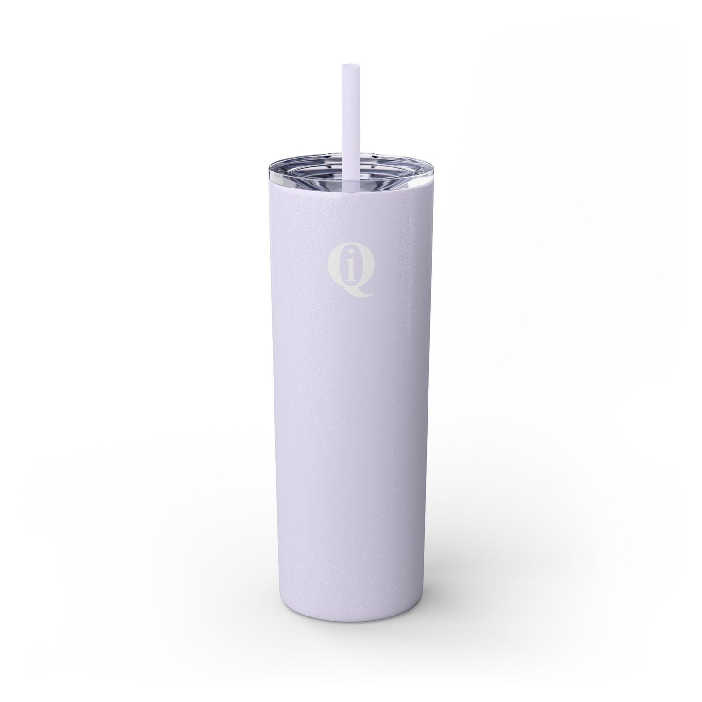 IQ Fashion | Skinny Tumbler with Straw, 20oz