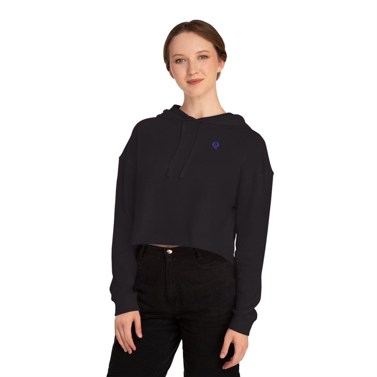 IQ Fashion | Women’s Cropped Hooded Sweatshirt