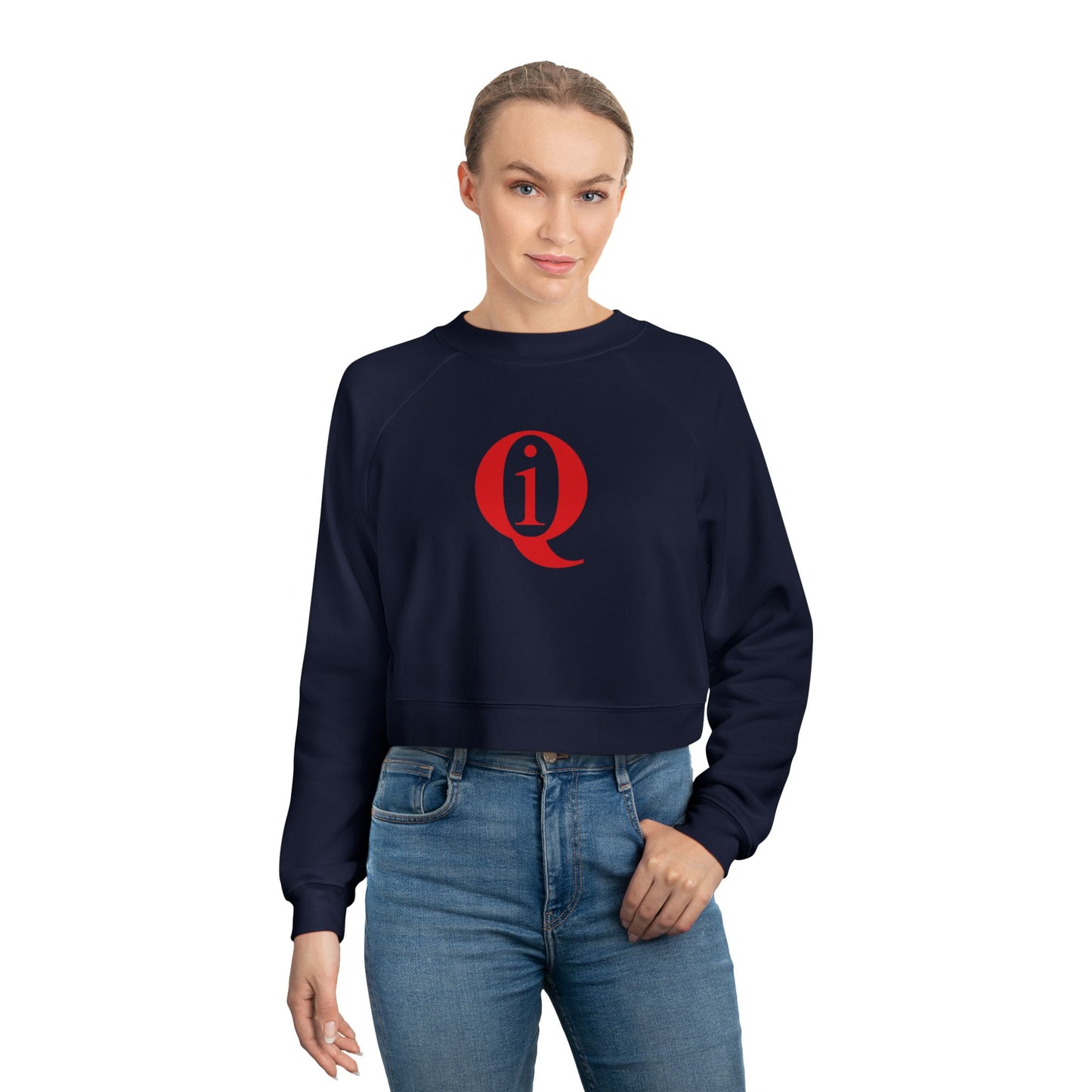 IQ Fashion |  Women's Cropped Fleece Pullover