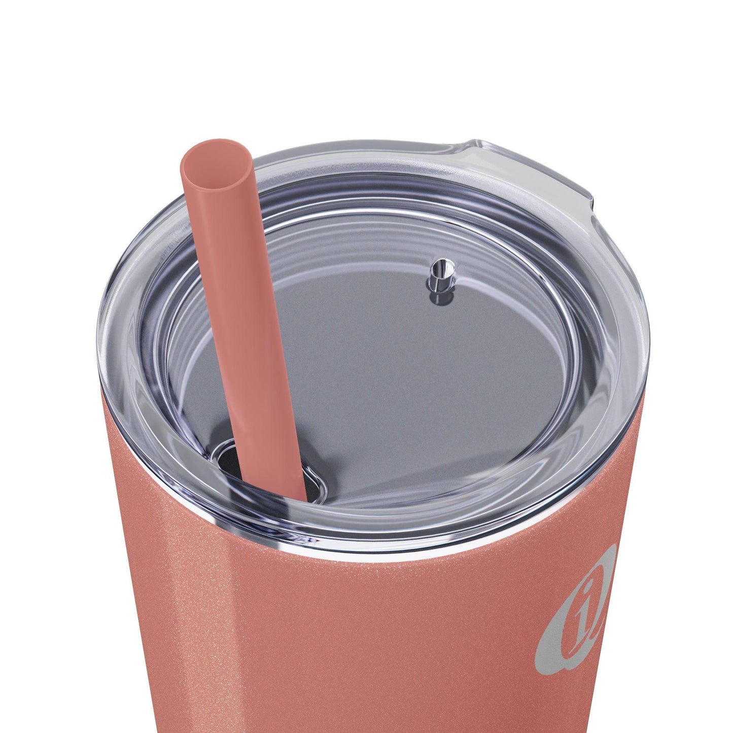 IQ Fashion | Skinny Tumbler with Straw, 20oz