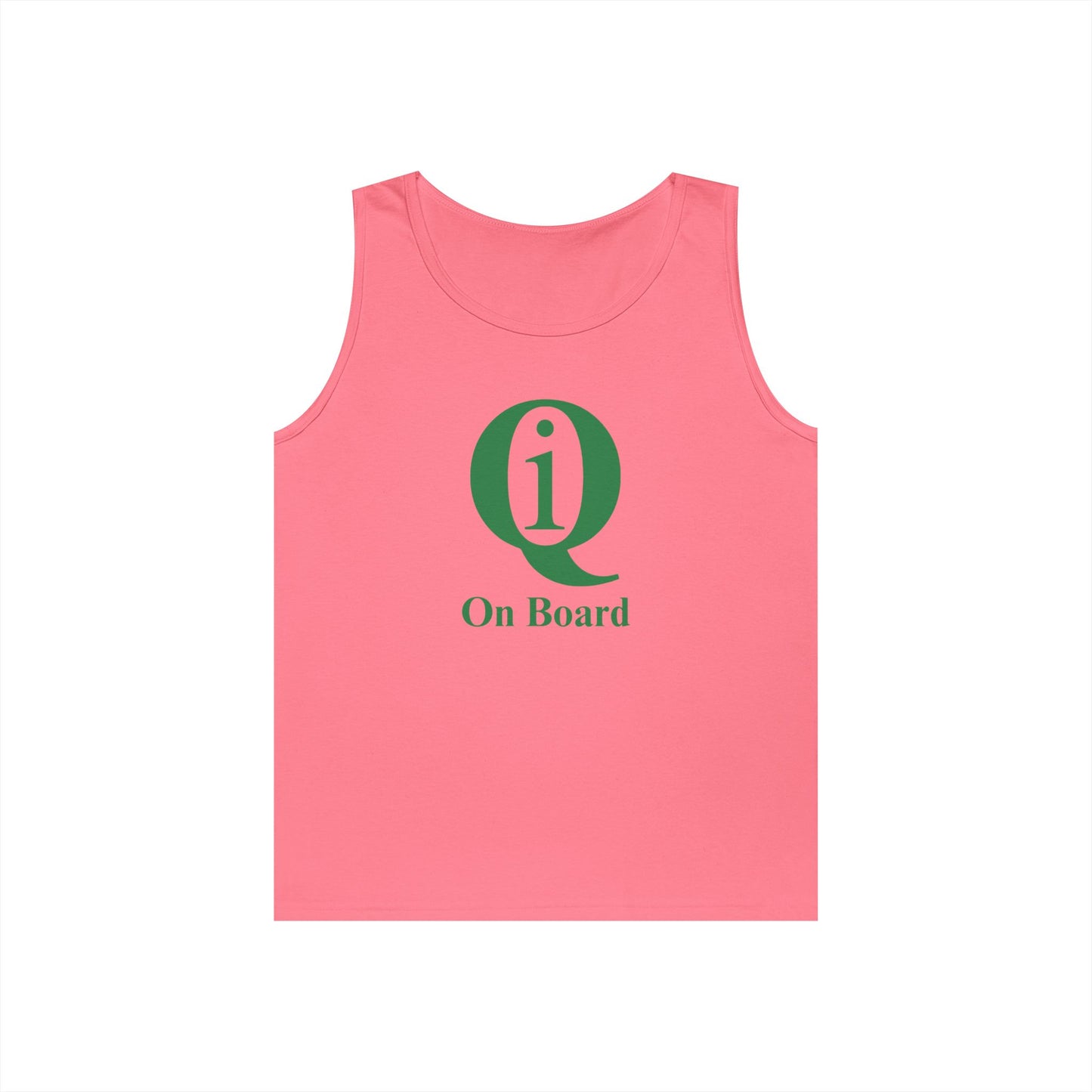 Unisex Heavy Cotton Tank Top - 'Q On Board' Design - Perfect for Summer Adventures