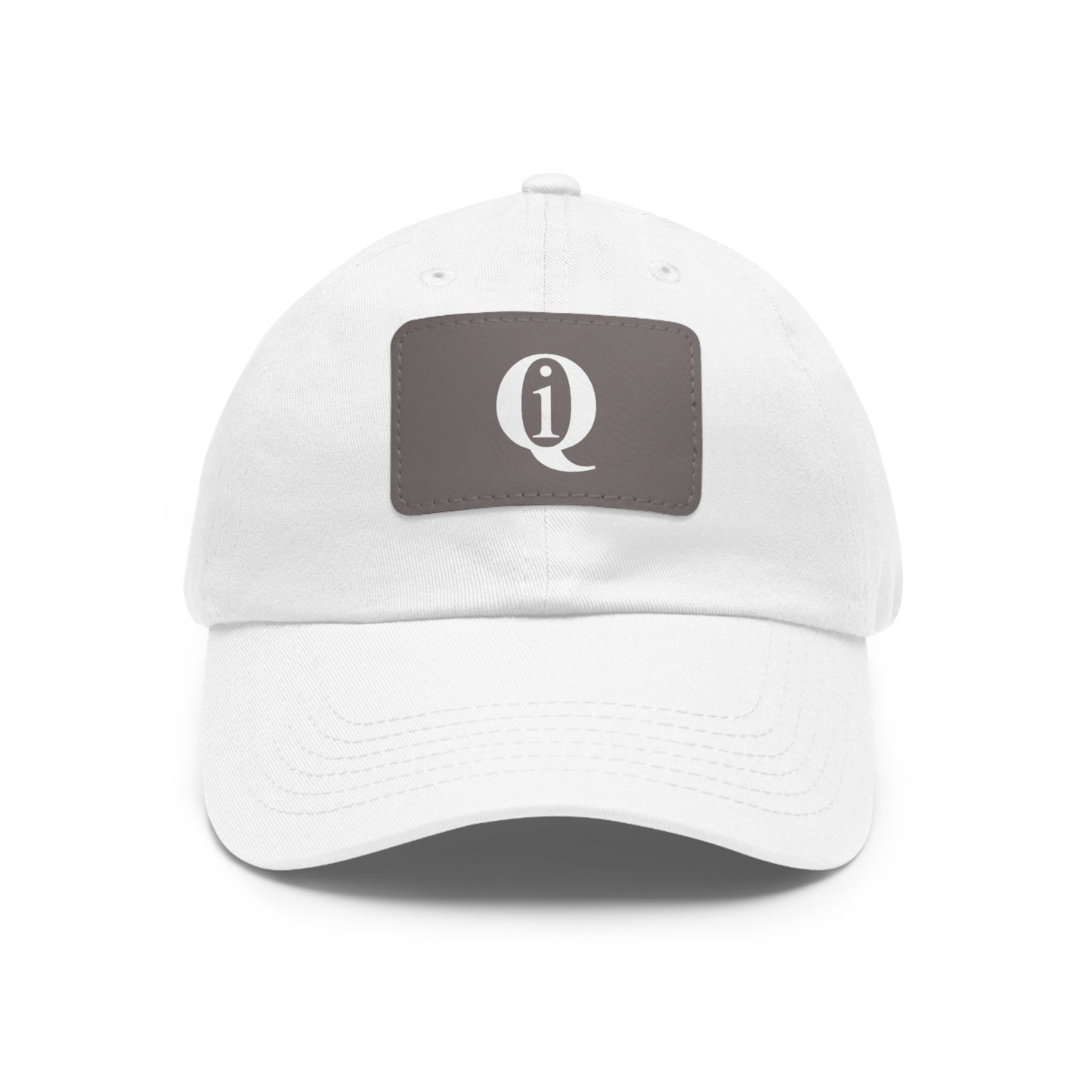 IQ Fashion | Dad Hat with Leather Patch (Rectangle)