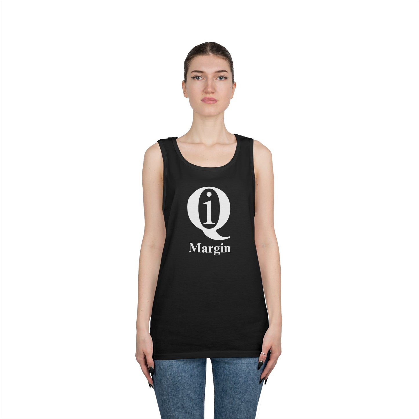 Unisex Heavy Cotton Tank Top - 'Q On Board' Design - Perfect for Summer Adventures