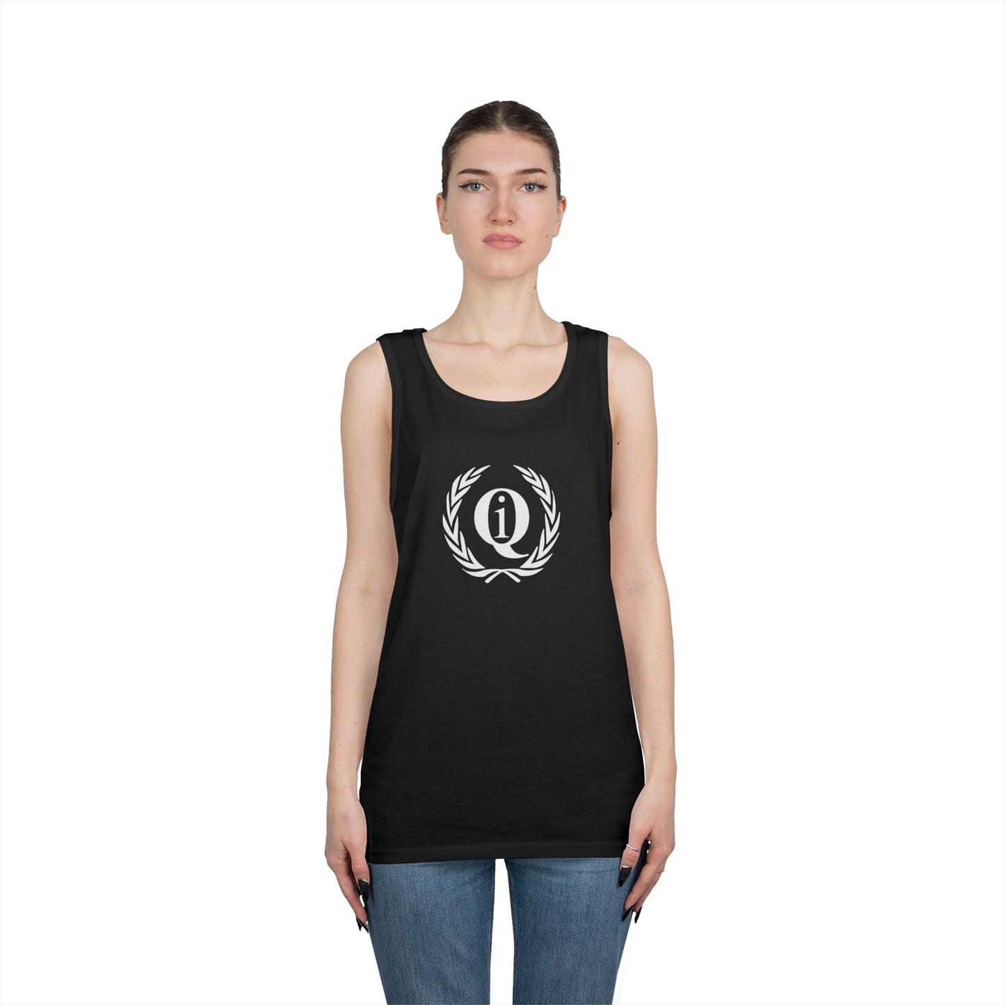 Unisex Heavy Cotton Tank Top - 'Q On Board' Design - Perfect for Summer Adventures