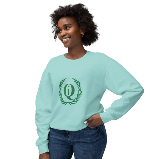 Unisex Lightweight Crewneck Sweatshirt with Crest Design - Casual Comfort for All Occasions