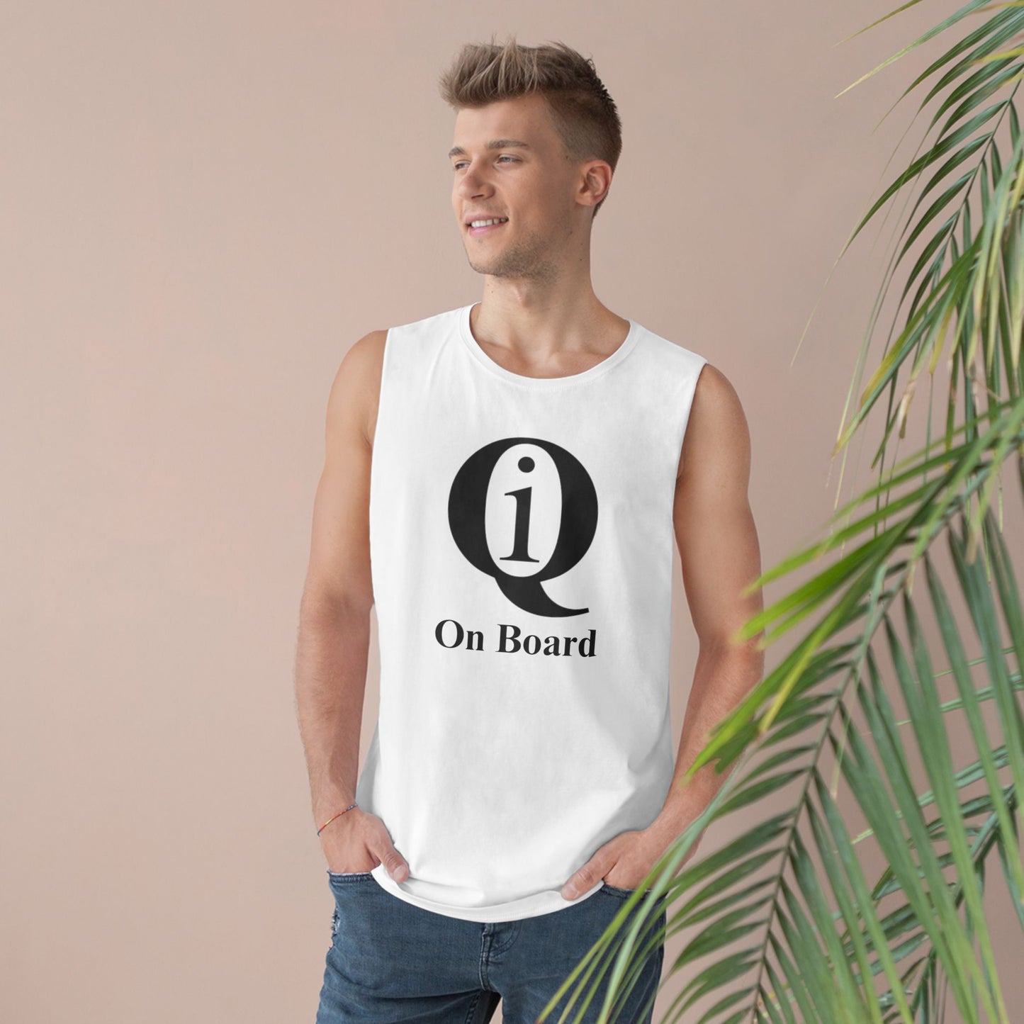 Unisex Barnard Tank - "Q On Board" Motivational Sleeveless Top