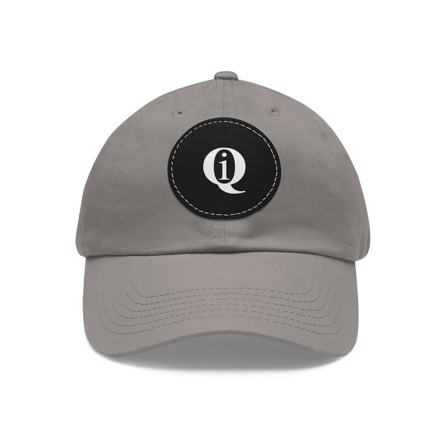 IQ Fashion | Dad Hat with Leather Patch (Round)