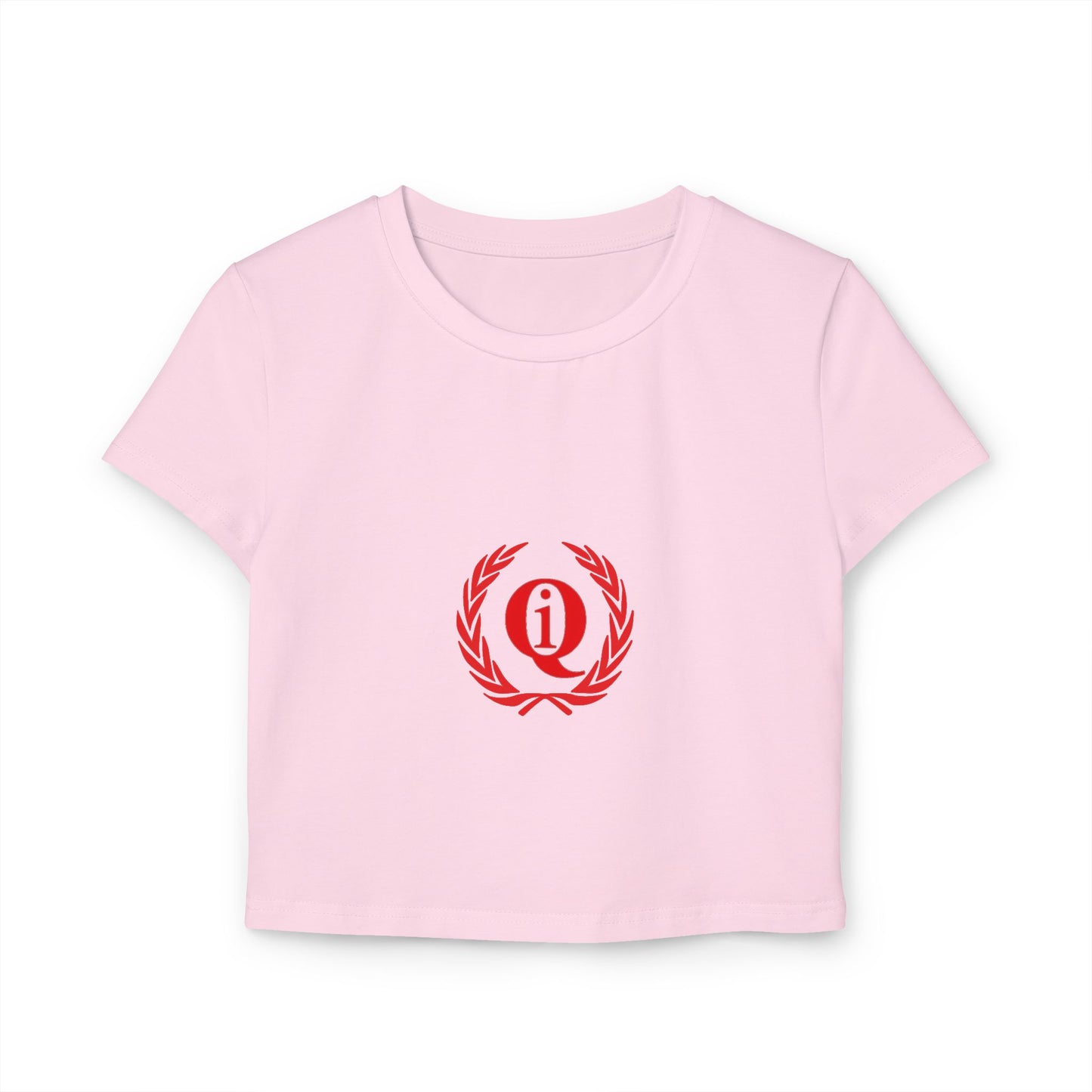 Casual Women's Baby Tee with Laurel Design - Perfect for Everyday Wear