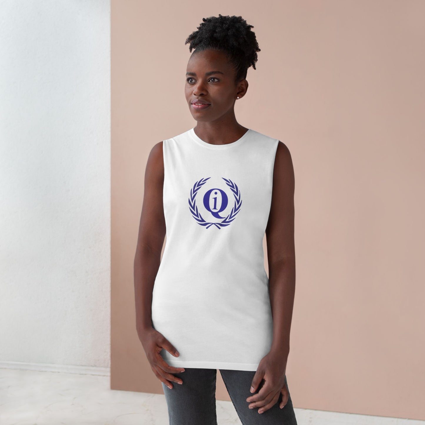 Unisex Barnard Tank - "Q On Board" Motivational Sleeveless Top