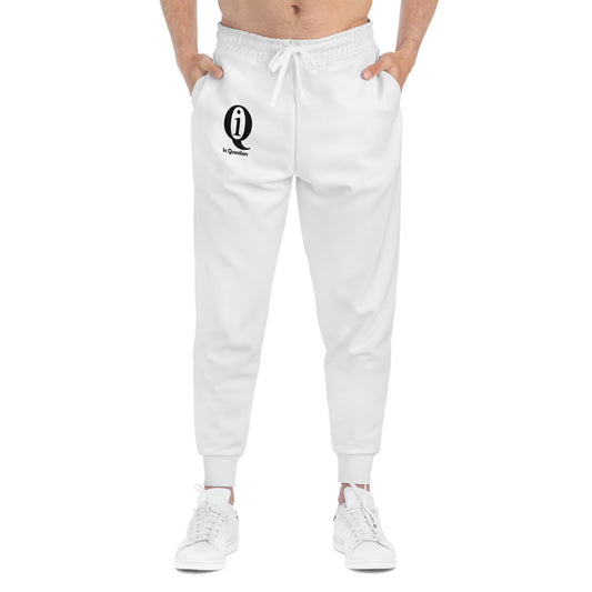 Stylish White Athletic Joggers with Logo - Perfect for Workouts and Casual Wear