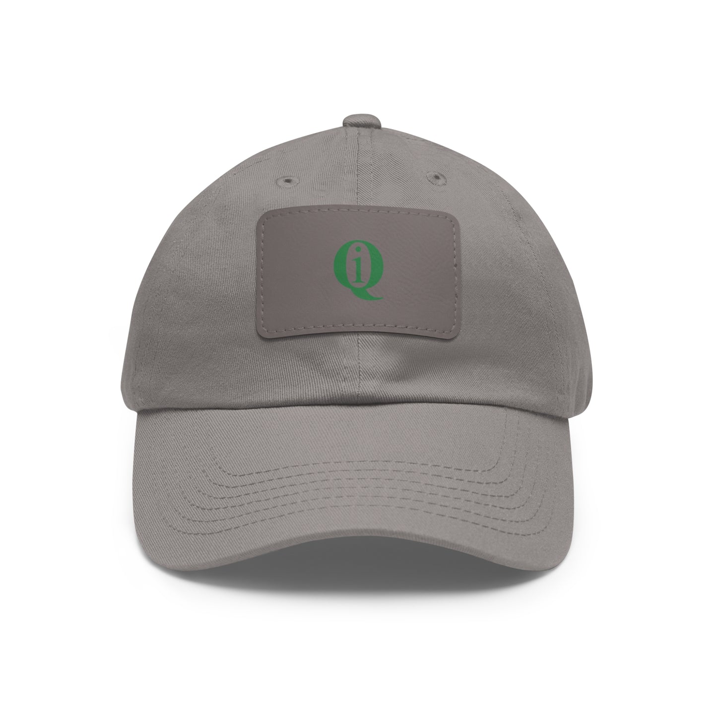 IQ Fashion | Dad Hat with Leather Patch (Rectangle)